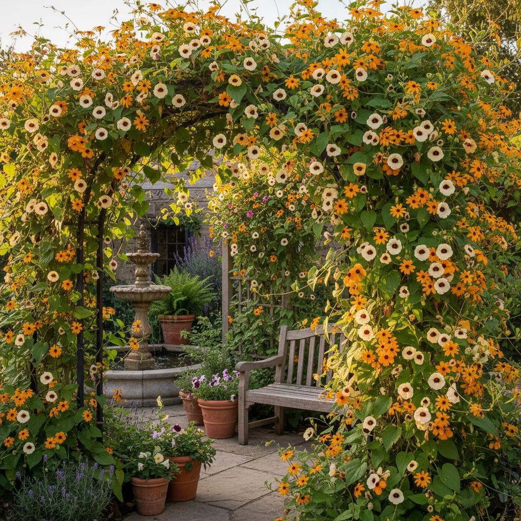 Schwarzäugige Susanne (Thunbergia alata)