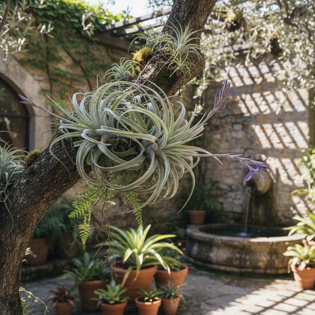 Hybrid-Luftpflanze (Tillandsia stricta × meridionalis)