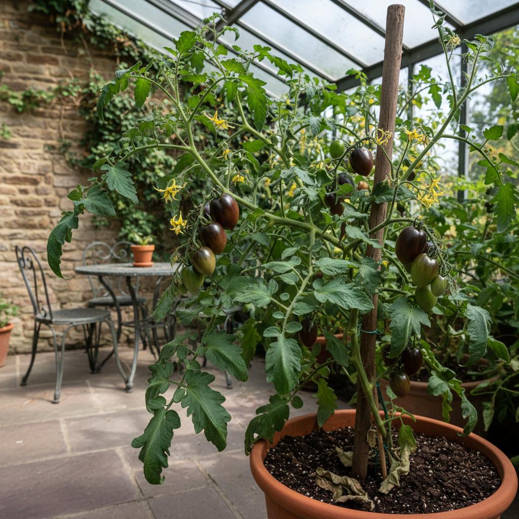 Purpur-Russische Tomate (Lycopersicon lycopersicum 'Purple Russian')