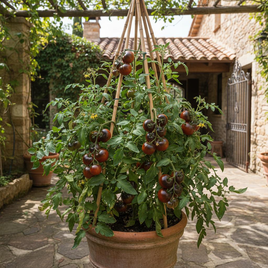 Schwarze Prinz Tomate (Lycopersicon lycopersicum 'Black Prince')