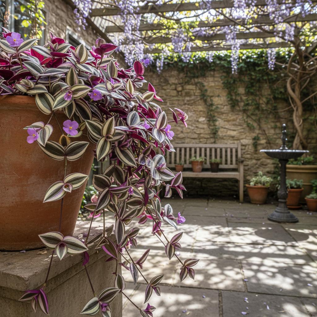 Regenbogen-Tradeskantie (Tradescantia 'Rainbow Zebra')
