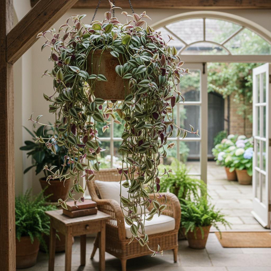 Weiße Dreimasterblume (Tradescantia fluminensis)