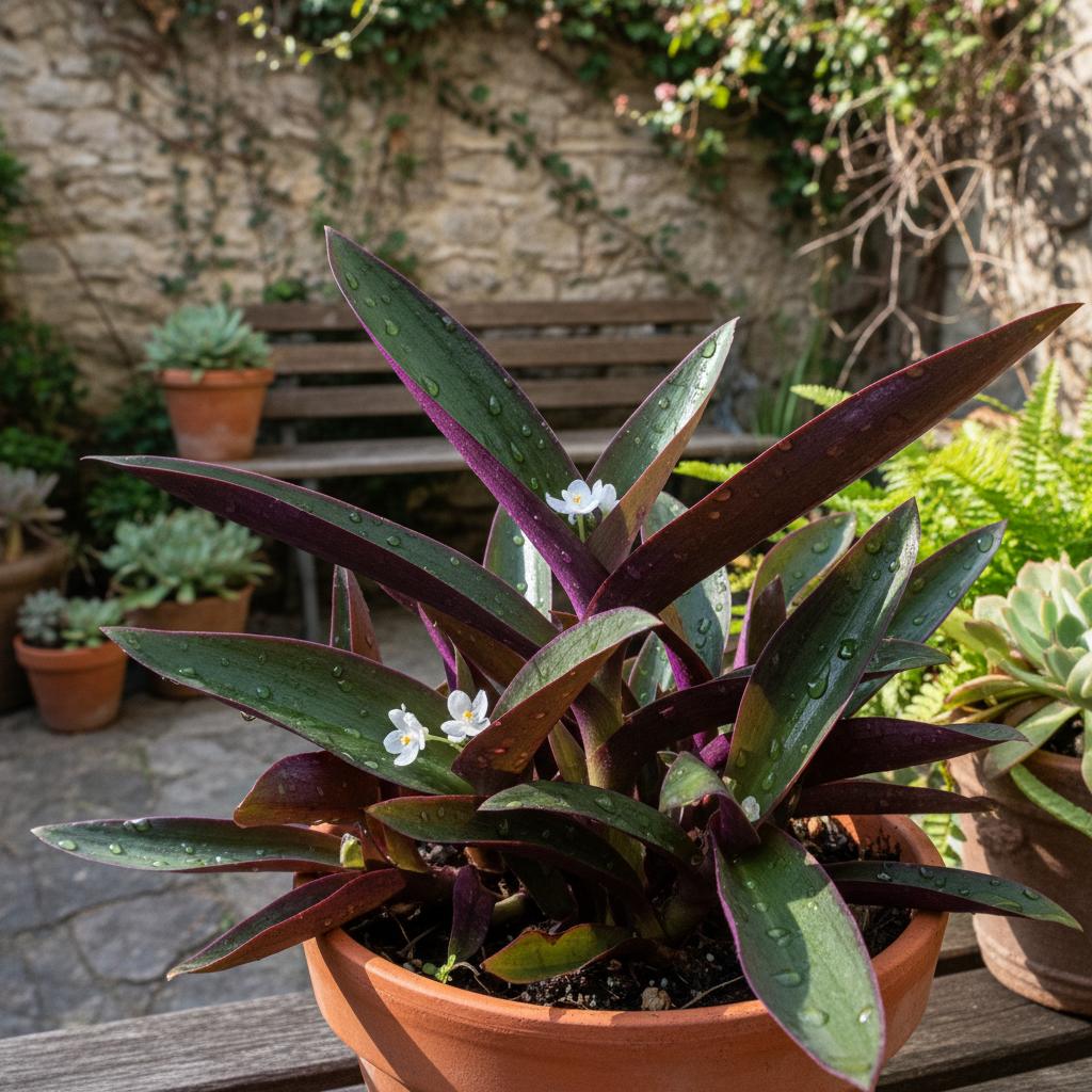 Moses im Korb (Tradescantia spathacea)