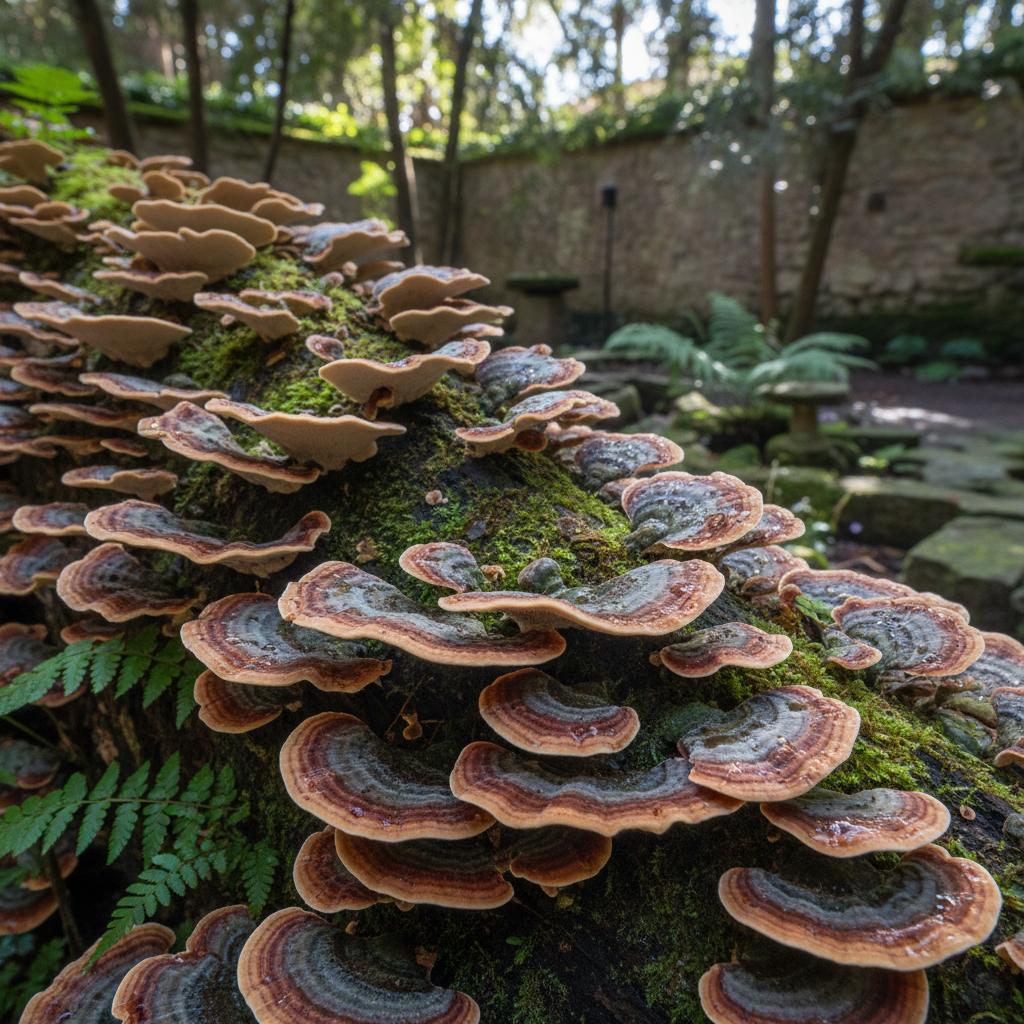 Funghi Coda di Tacchino (Trametes versicolor)