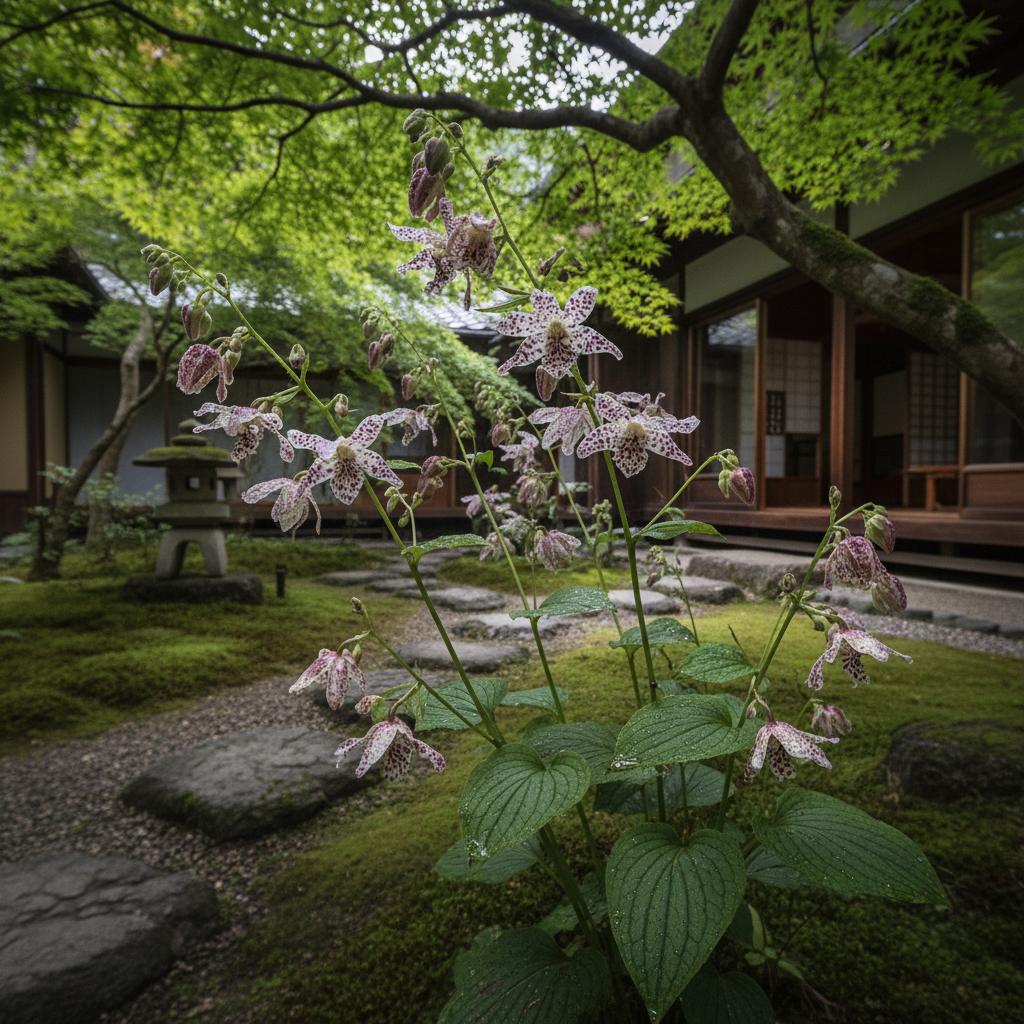 Japanische Lilienblume (Tricyrtis hirta)