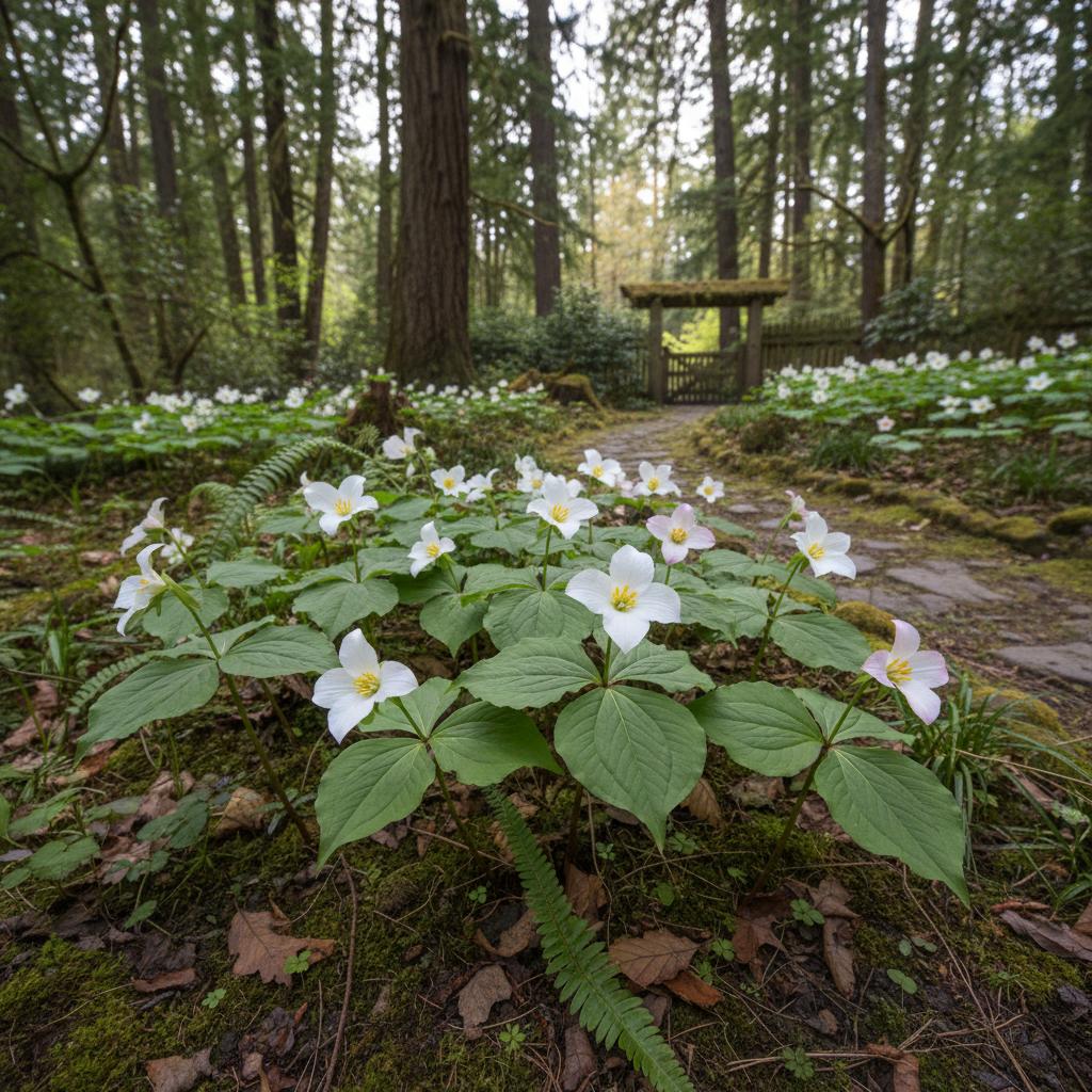 Waldtrillium (Trillium ovatum)