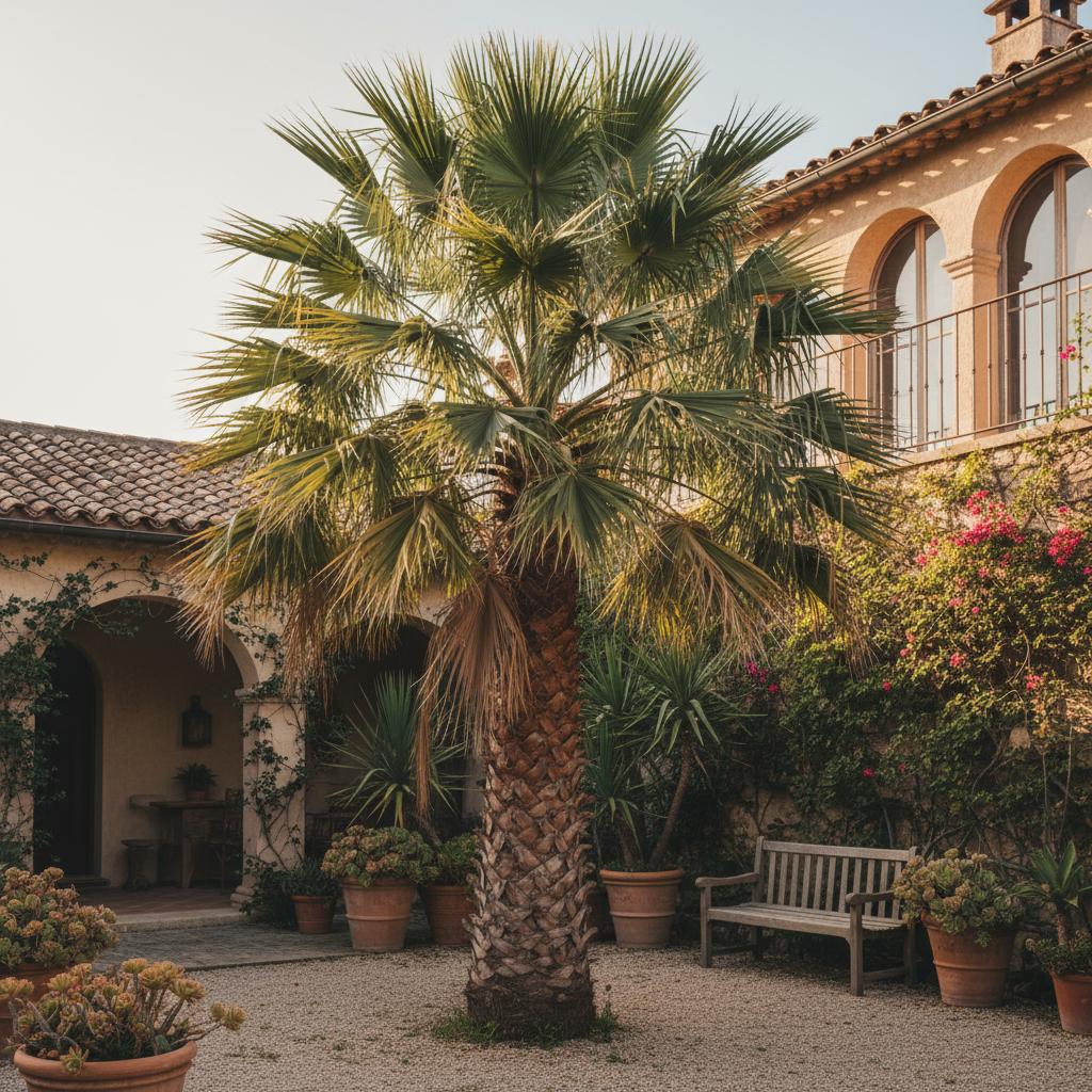 Brasilianische Nadelpalm (Trithrinax brasiliensis)