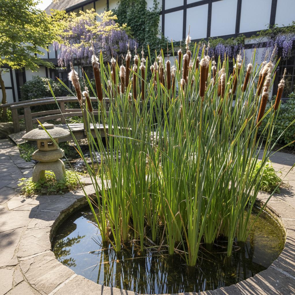 Schmalblättriger Rohrkolben (Typha angustifolia)