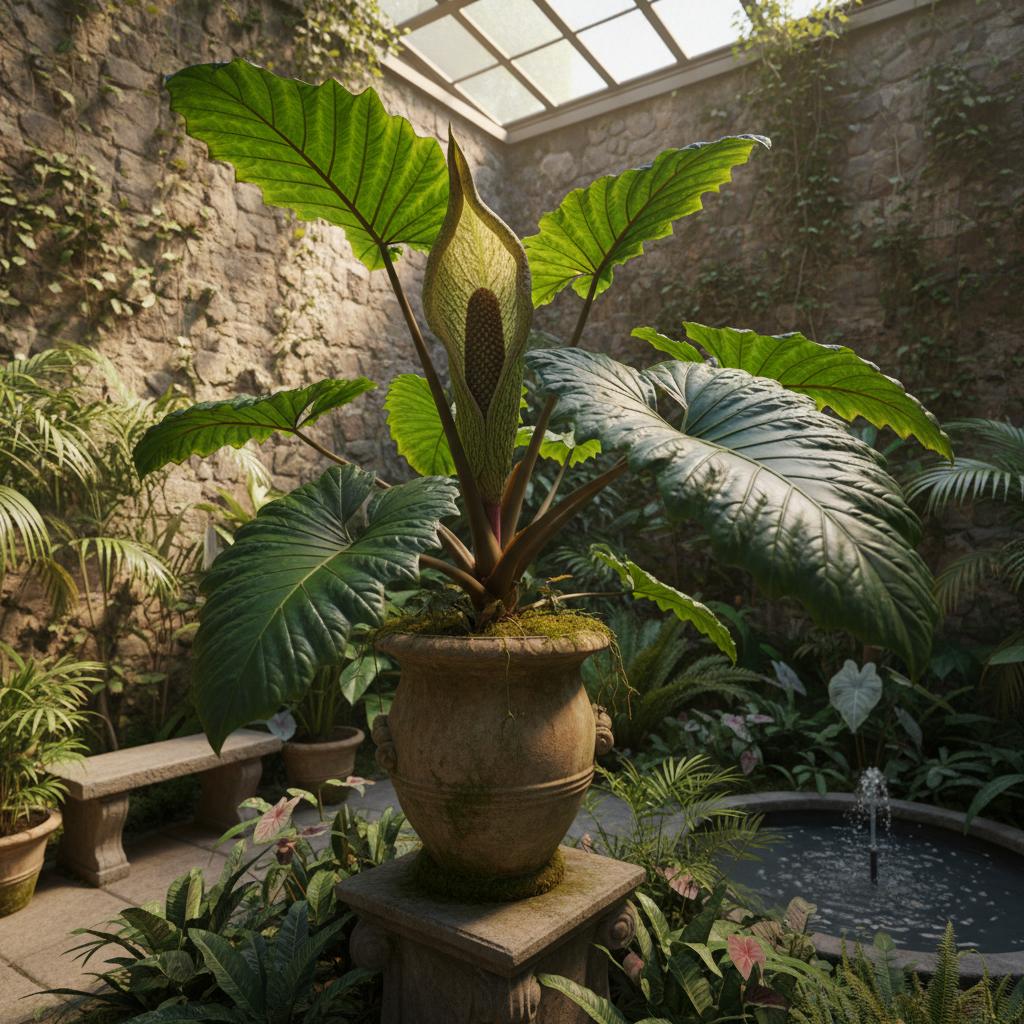 Riesen-Aronstab (Typhonodorum lindleyanum)