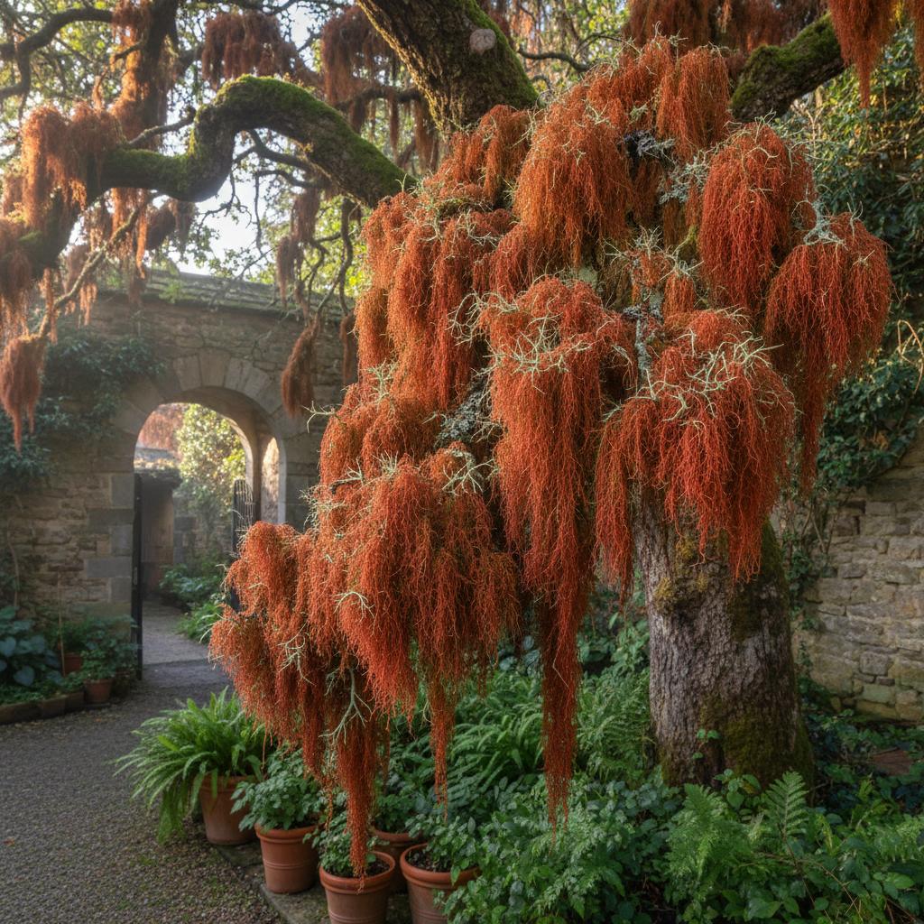 Rötlicher Bartflechte (Usnea rubicunda)