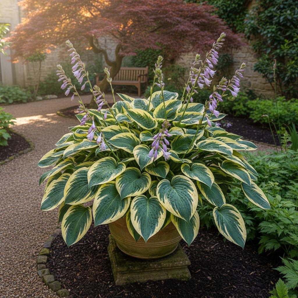 Hosta Ondulata (Pianta di Ombra Ondulata) (Hosta undulata)