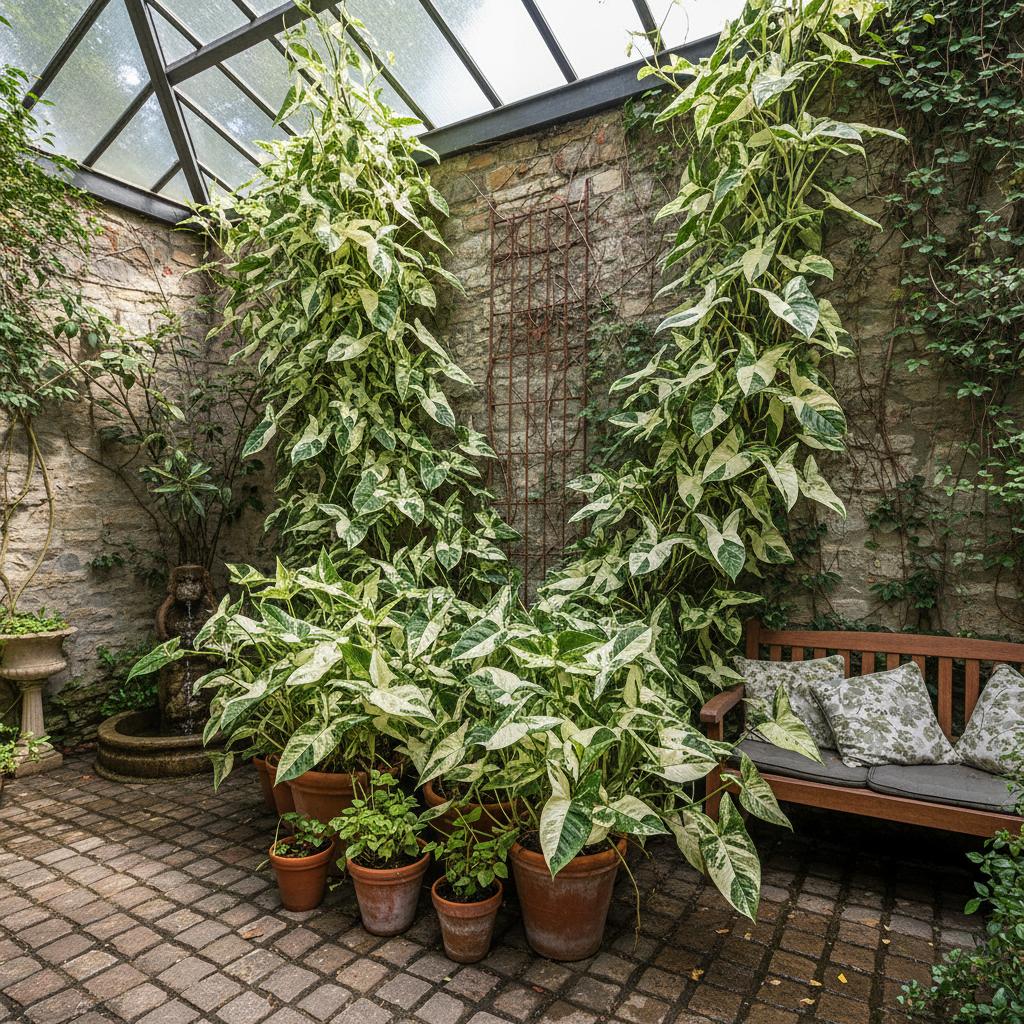 Syngonio variegato (Syngonium podophyllum 'Variegatum')