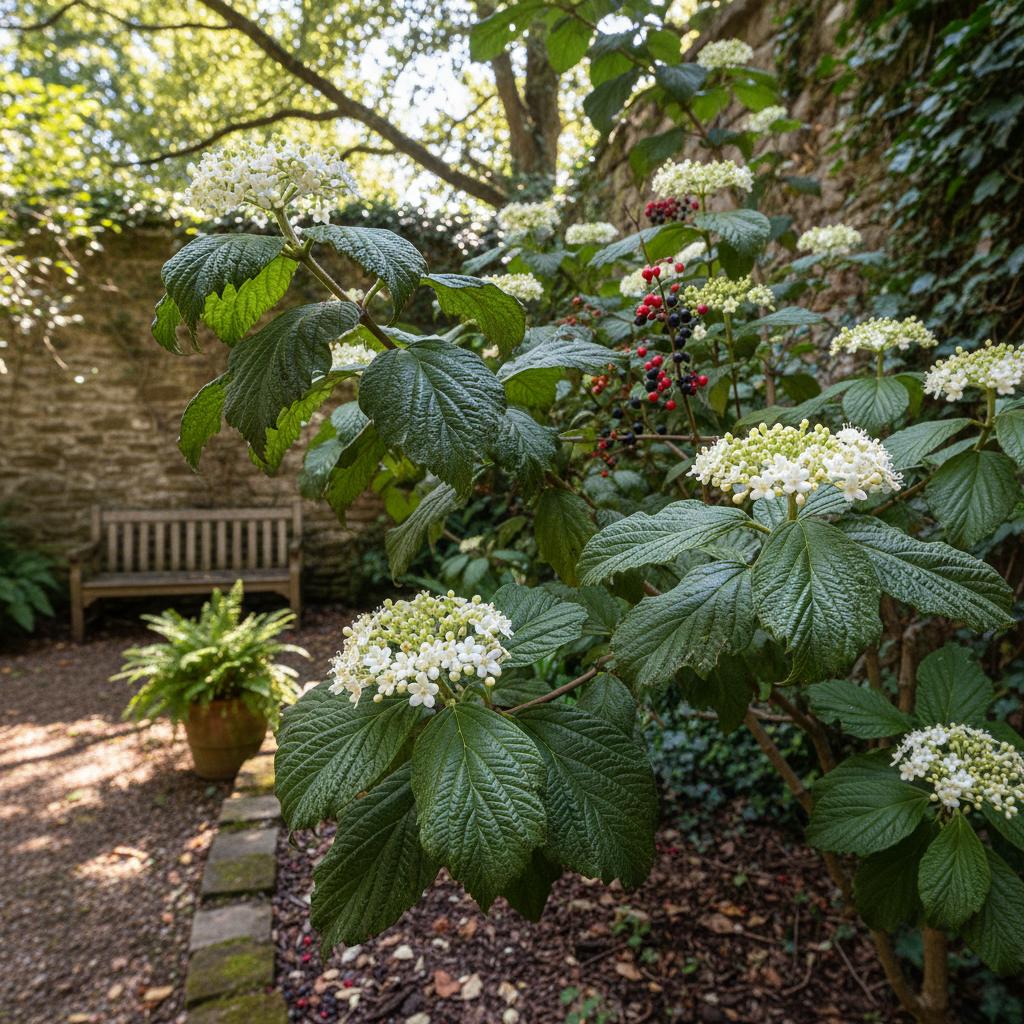Rauhblättriger Schneeball (Viburnum rhytidophyllum)