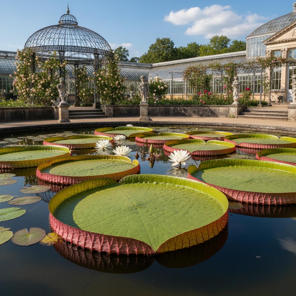 Amazonische Riesenseerose (Victoria amazonica)