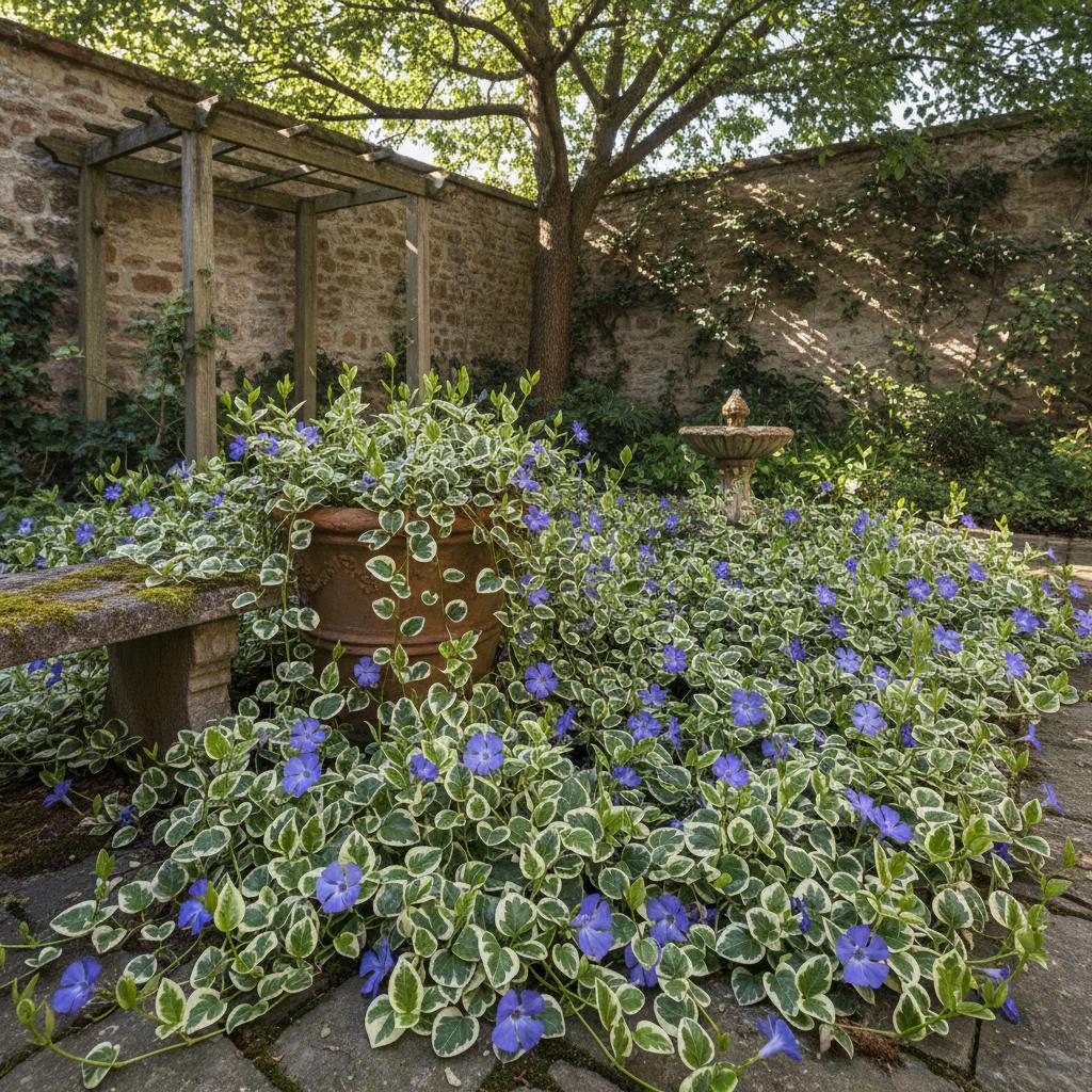 Gefleckte Große Immergrüne (Vinca major 'Variegata')