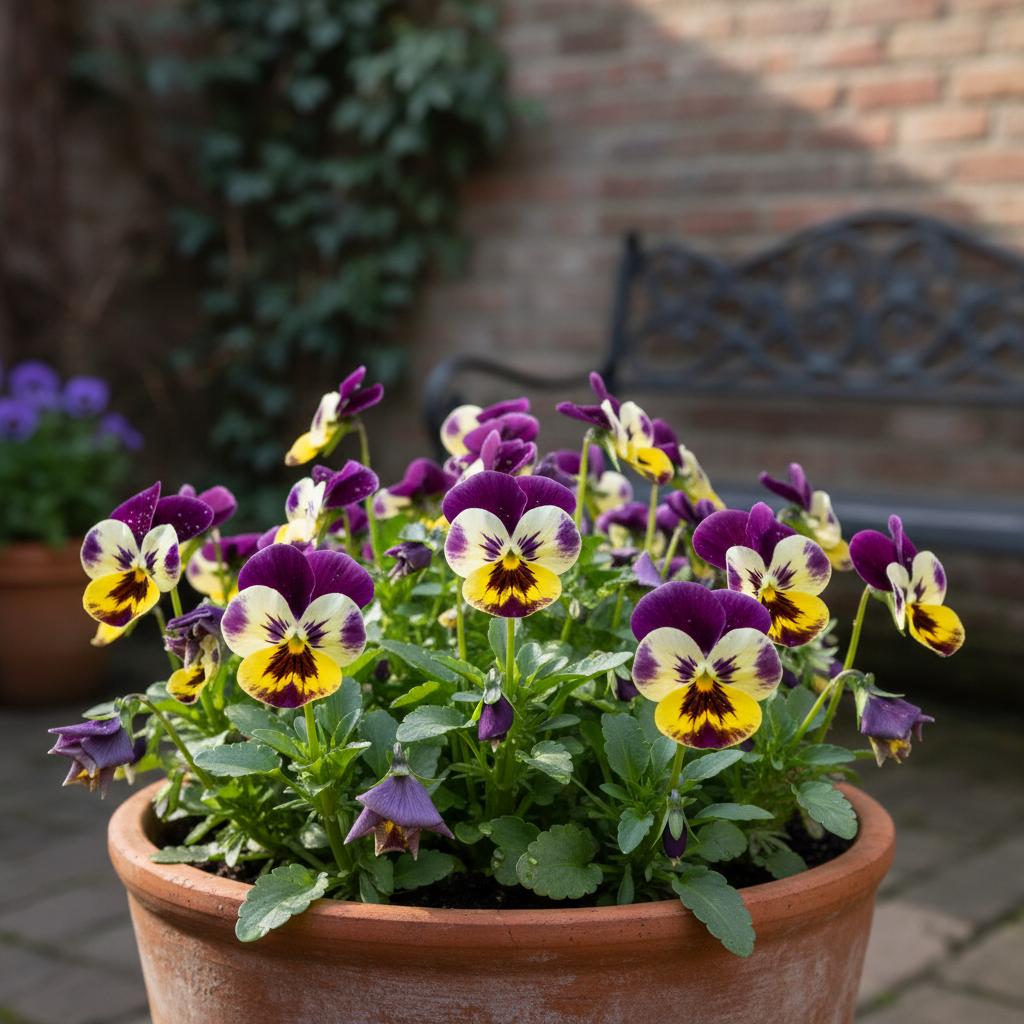 Garten-Stiefmütterchen (Viola tricolor var. hortensis)