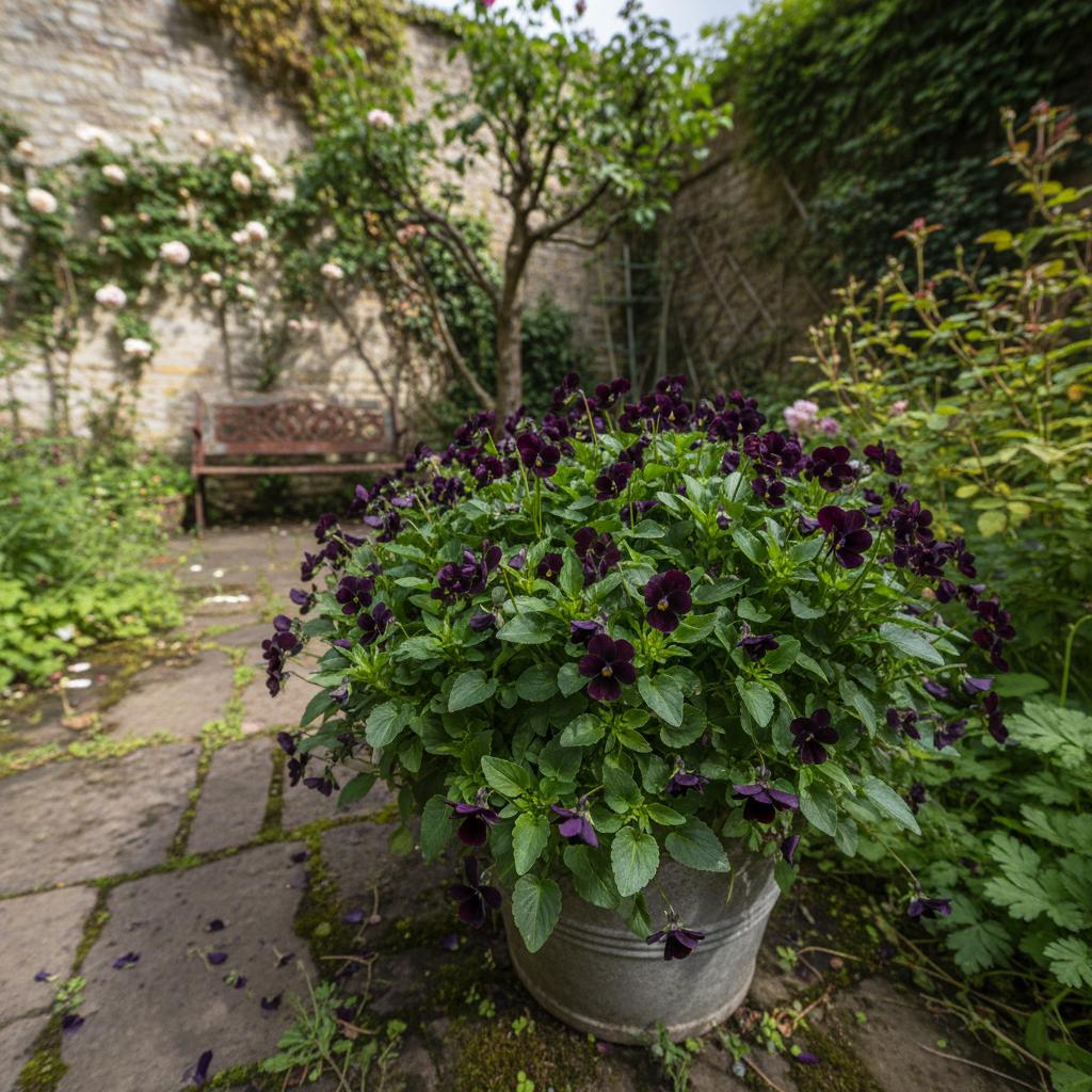 Hornveilchen 'Bowles Black' (Viola cornuta 'Bowles Black')