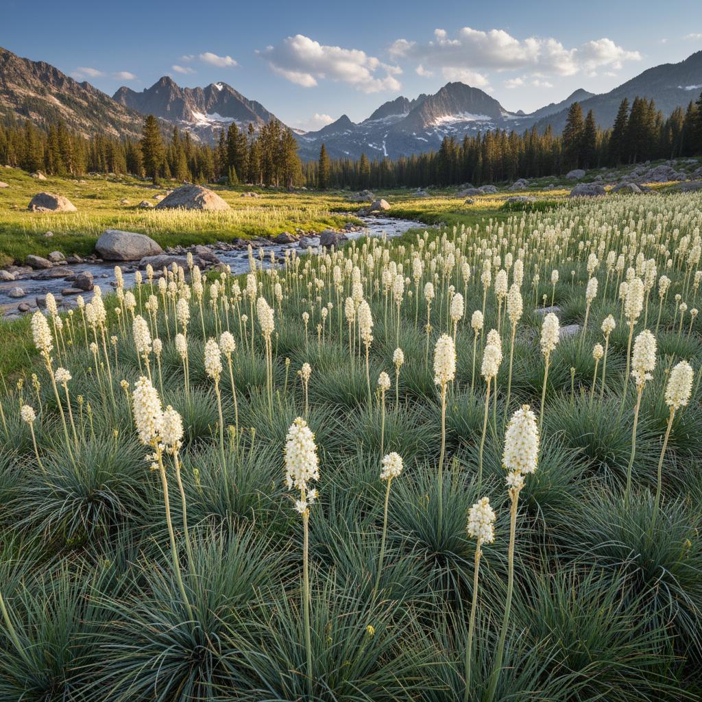 Bärengras (Xerophyllum tenax)