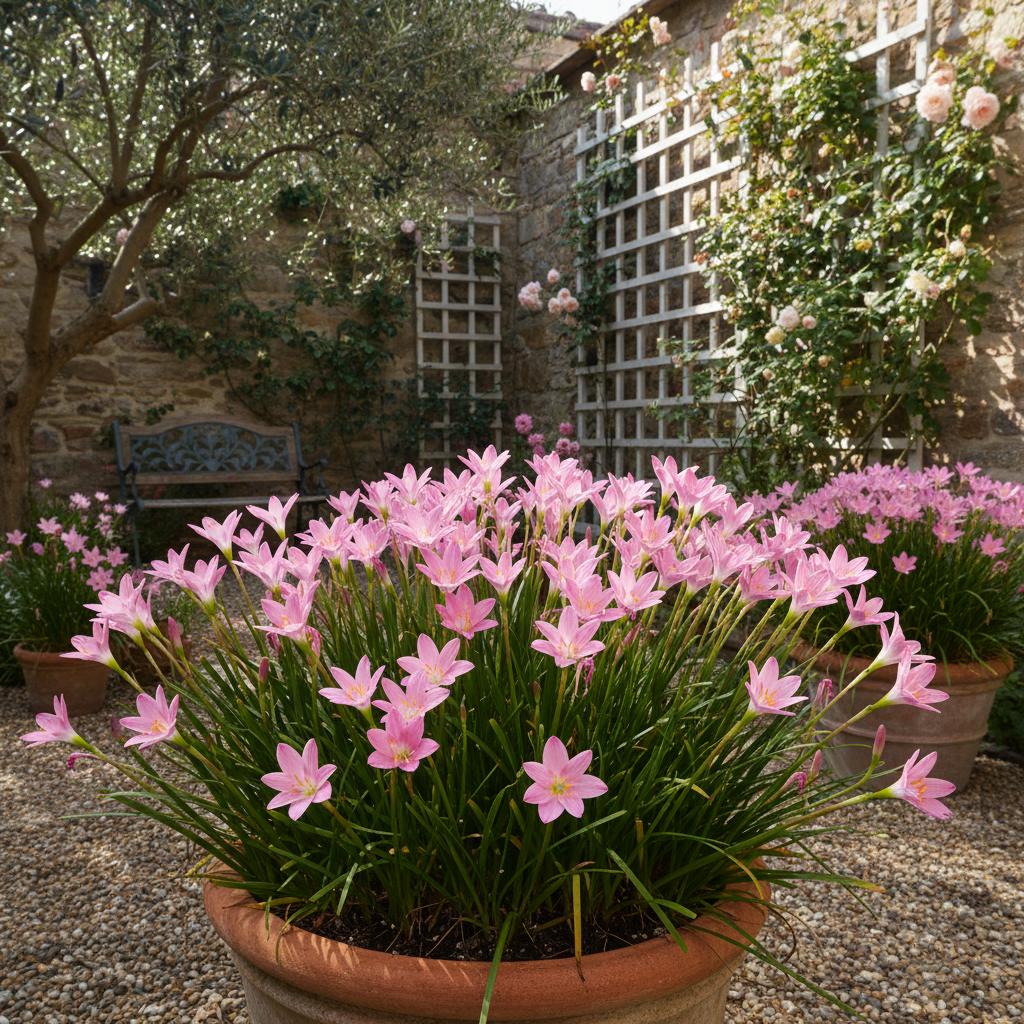 Zefirante rosa (Pianta di San Giuseppe rosa) (Zephyranthes rosea)