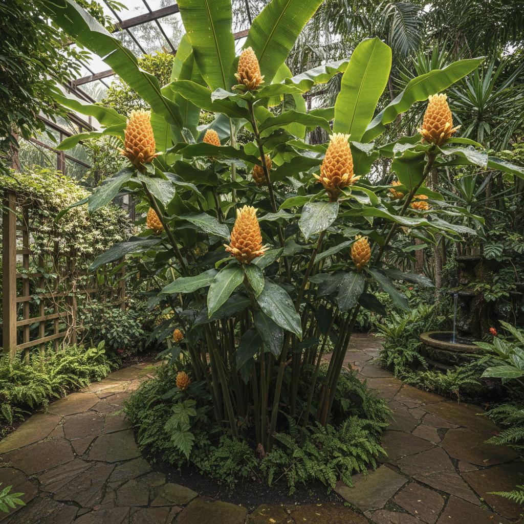 Zenzibero spettacolare (Giglio di torcia) (Zingiber spectabile)