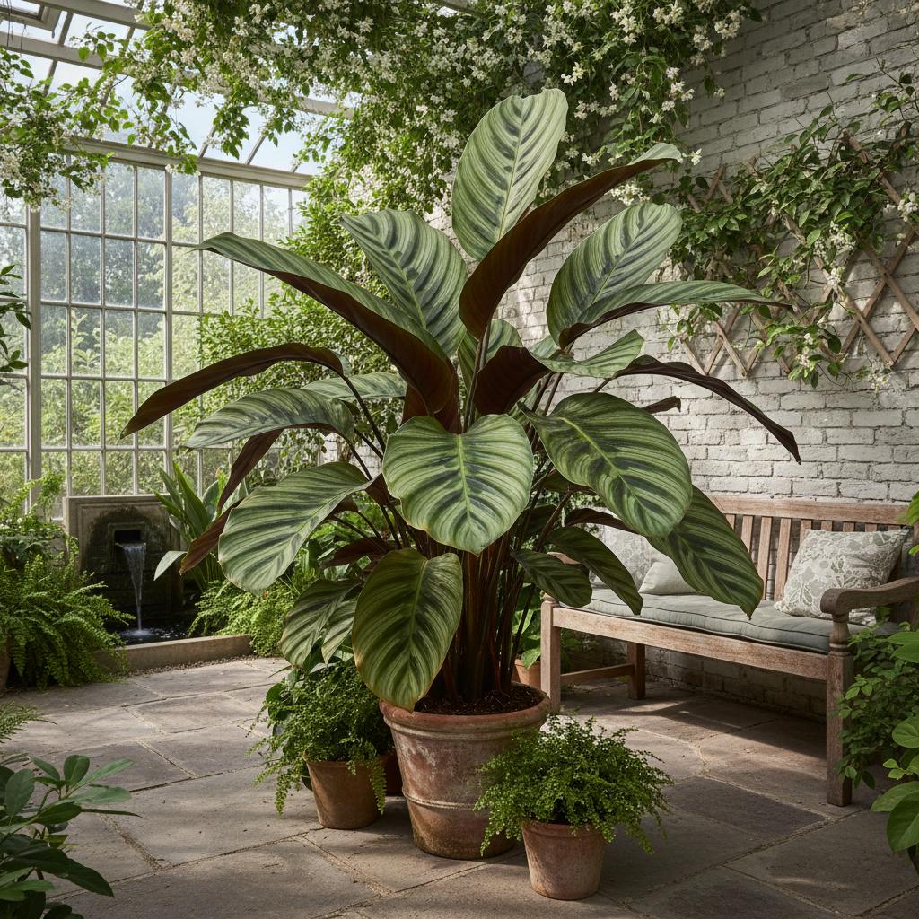 Gestreifte Kalathee (Calathea fasciata borrusica)