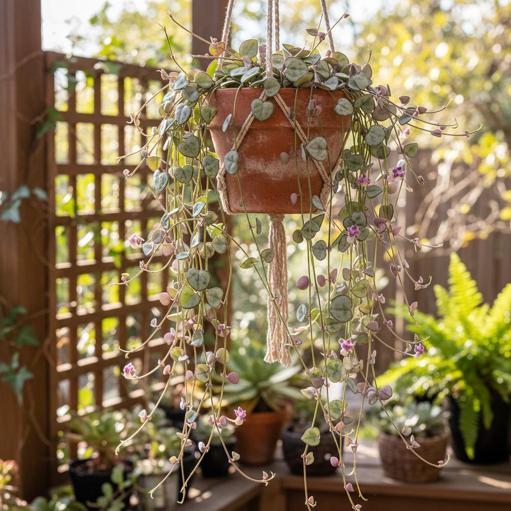 Herzblätter-Sackblume (Ceropegia woodii)