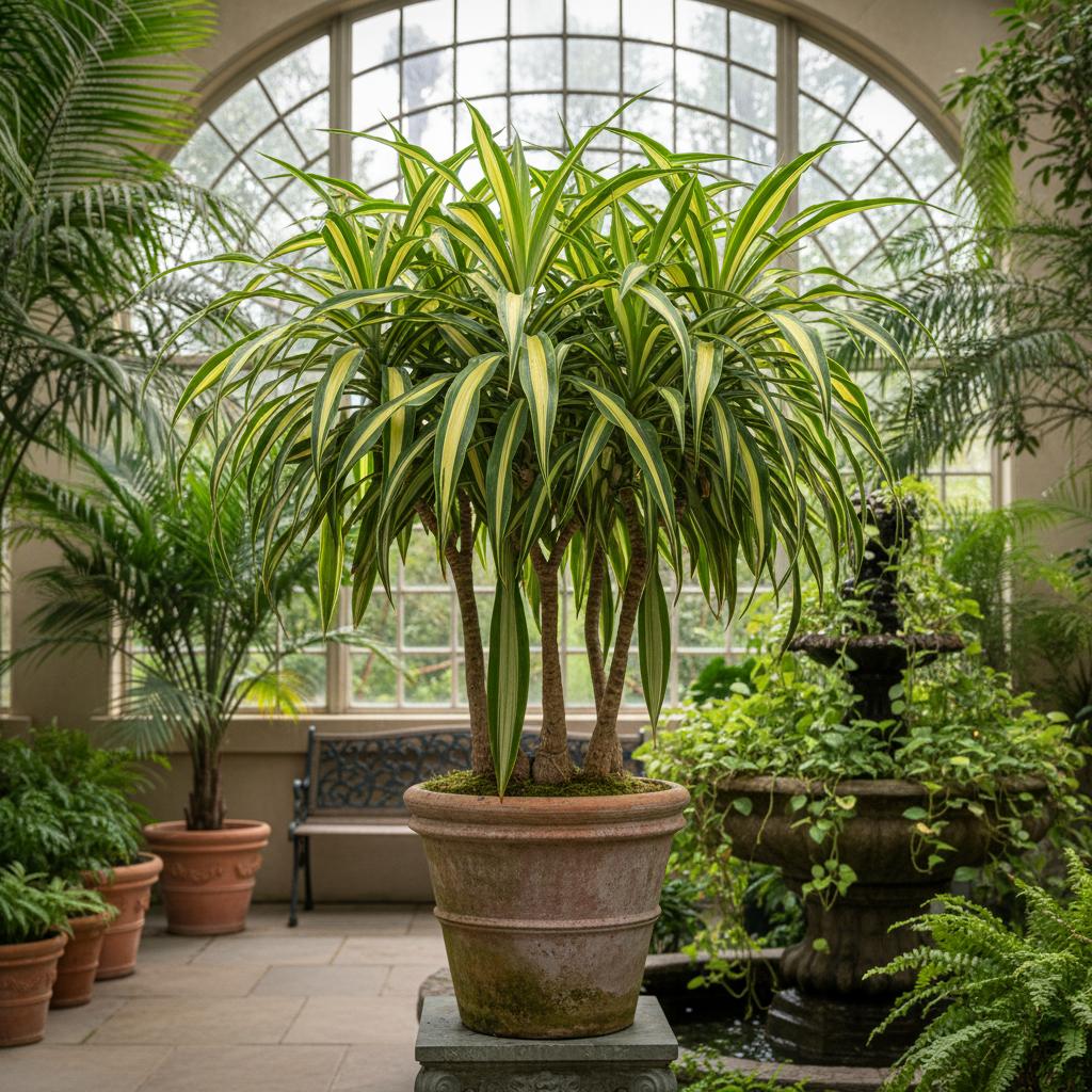 Goldband-Drachenbaum (Dracaena fragrans Massangeana)