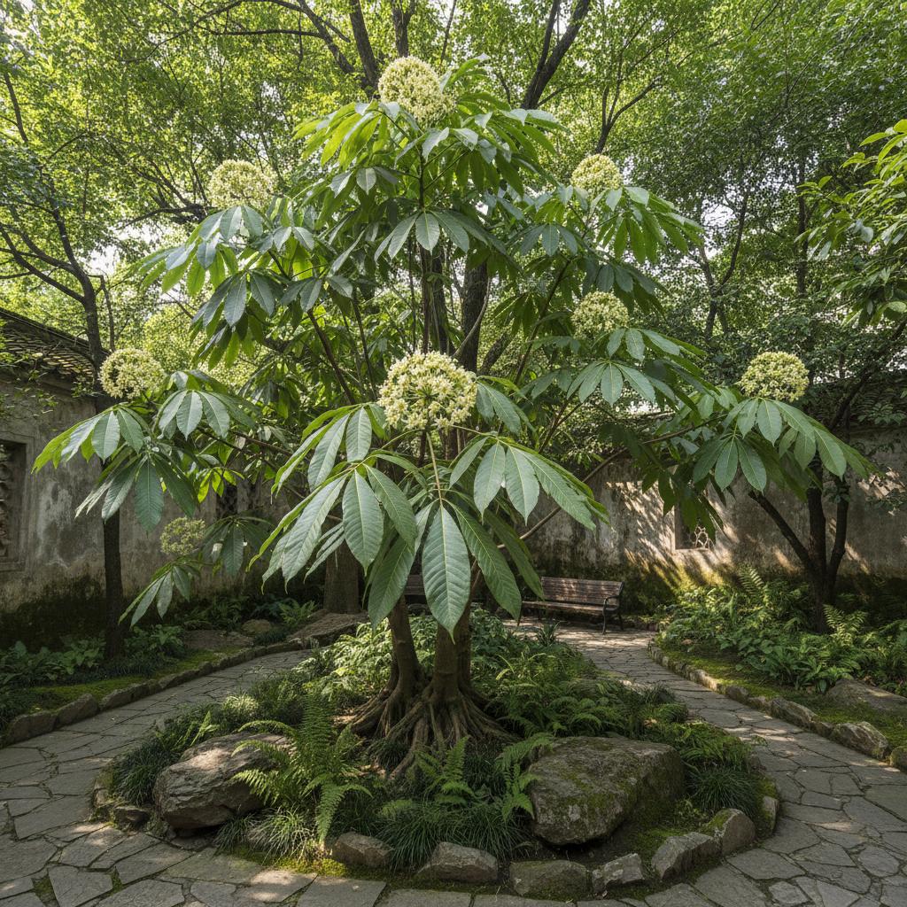 Aralia cinese (Heteropanax chinensis)