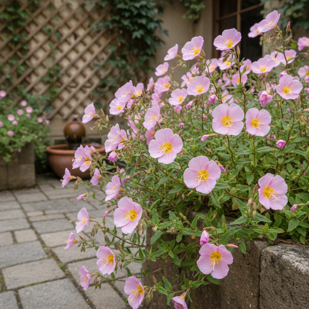 Pink Evening Primrose (Oenothera rosea)